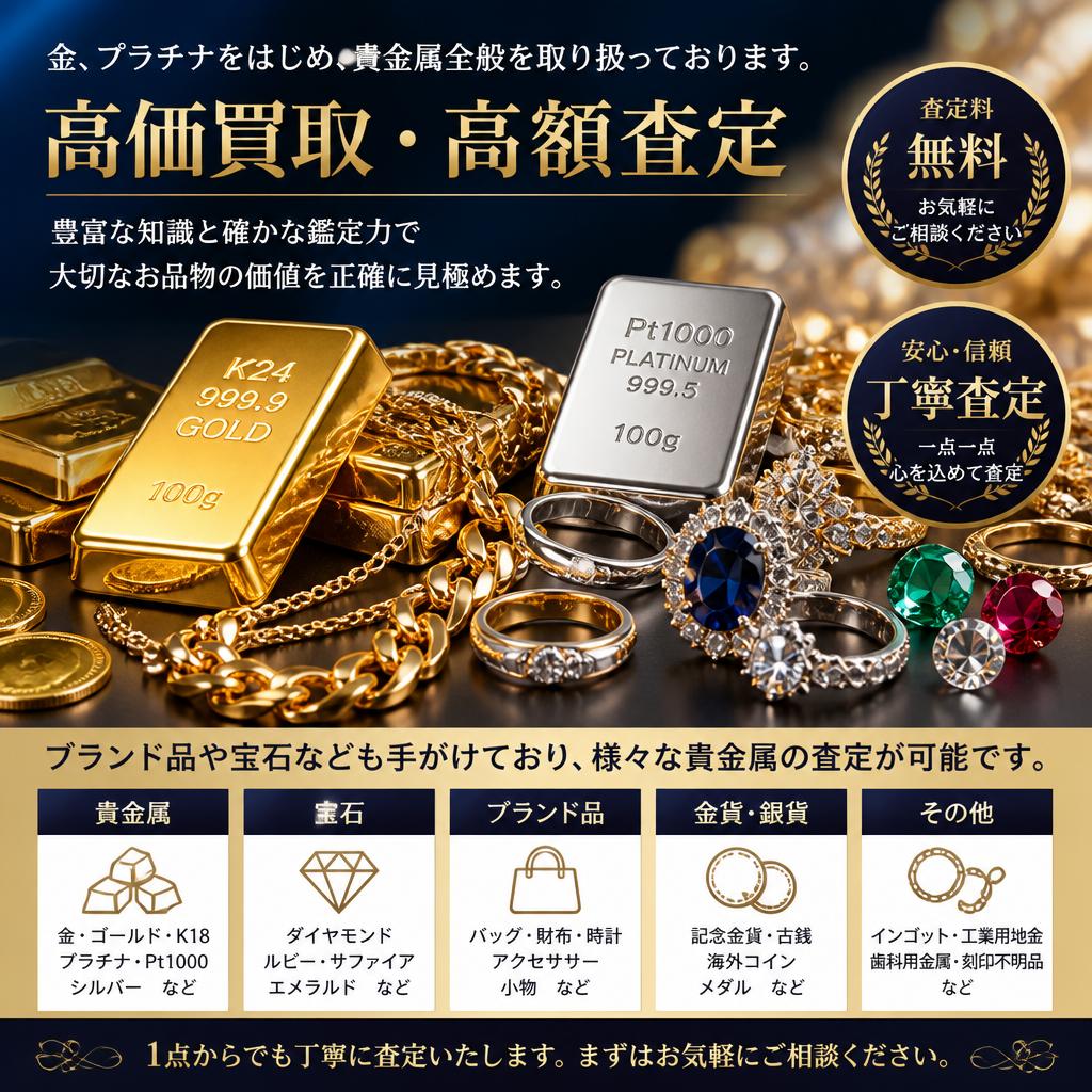 豊富な買取品目。