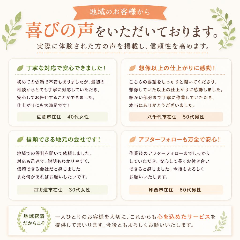 お客様の声