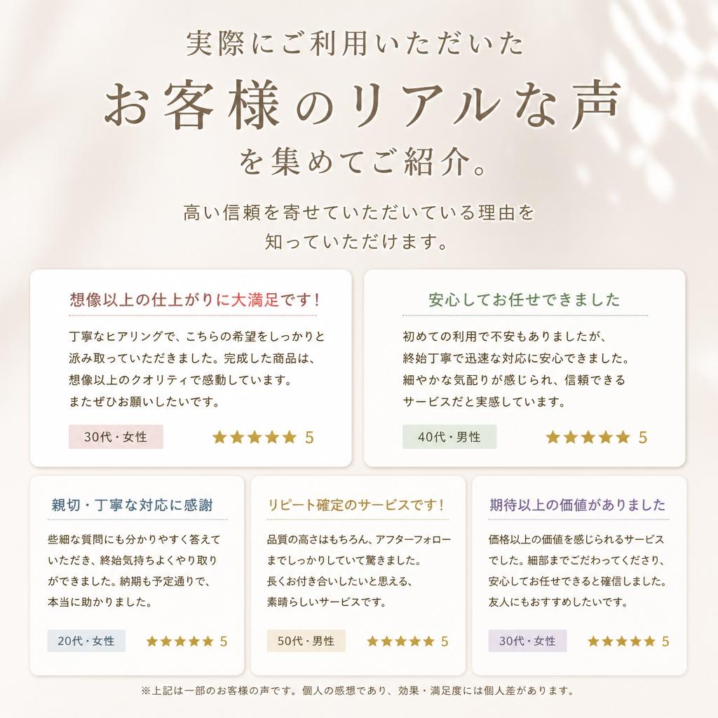 お客様の声