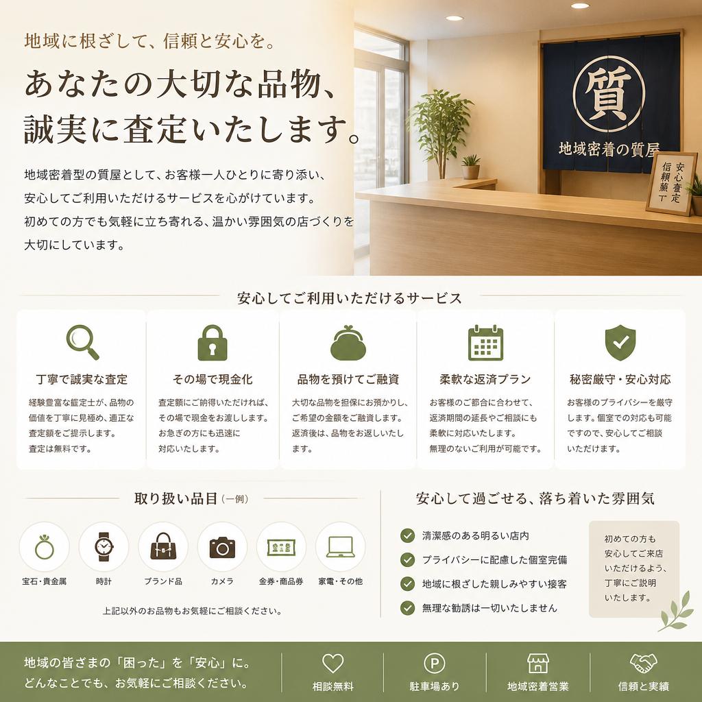 2. 買取大吉サンモール和気店の特徴