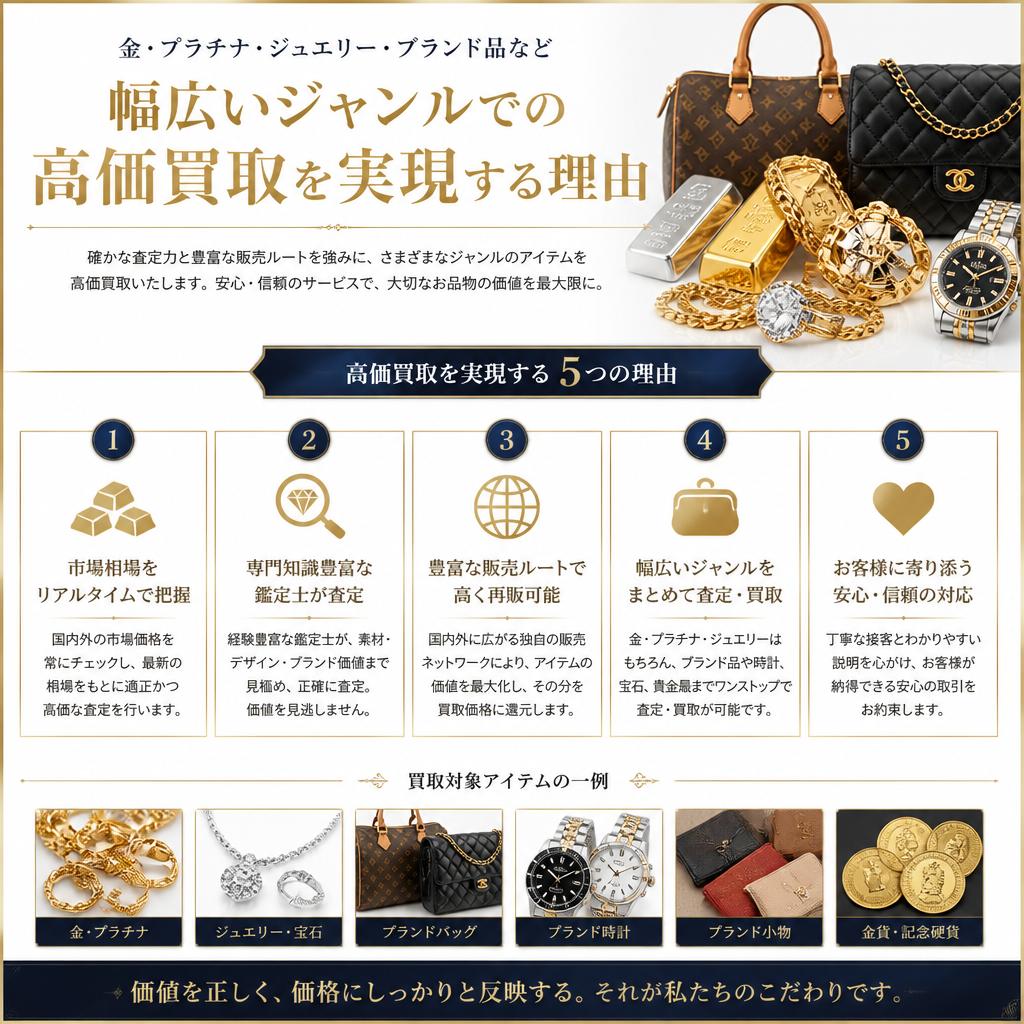 高価買取の理由