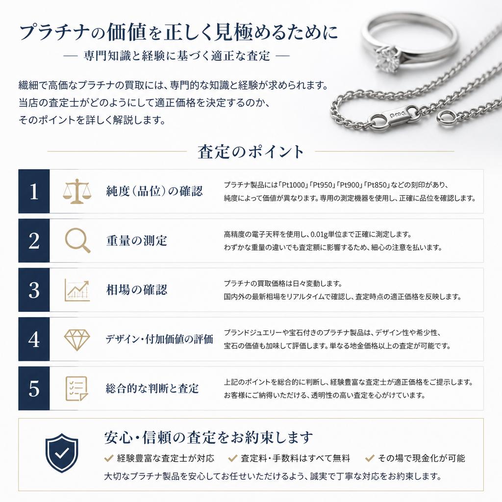 プラチナ買取のポイント