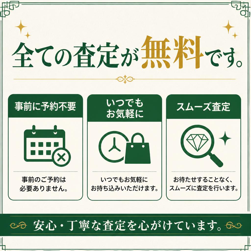 査定は無料で、手間いらず