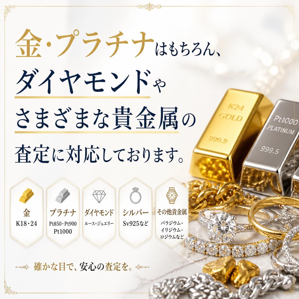 4. 多様な貴金属査定対応