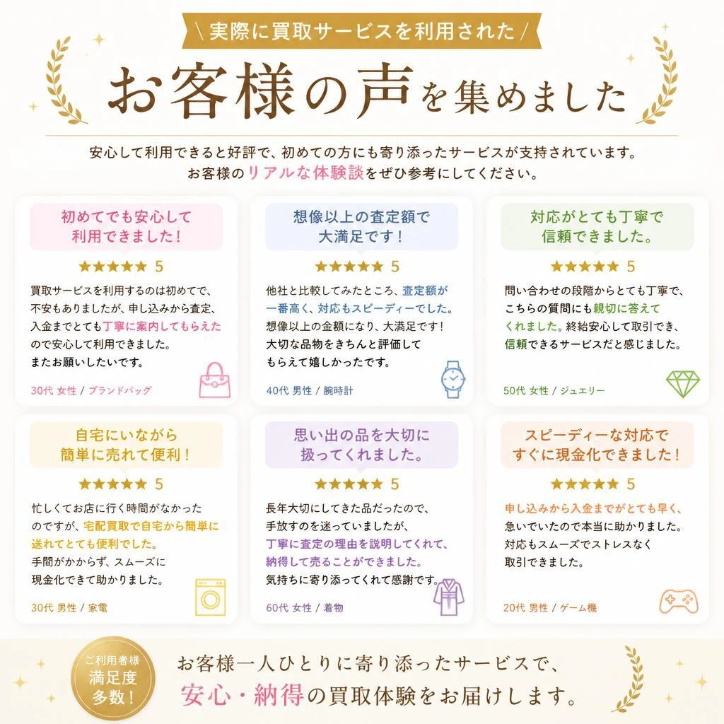 お客様の声を紹介