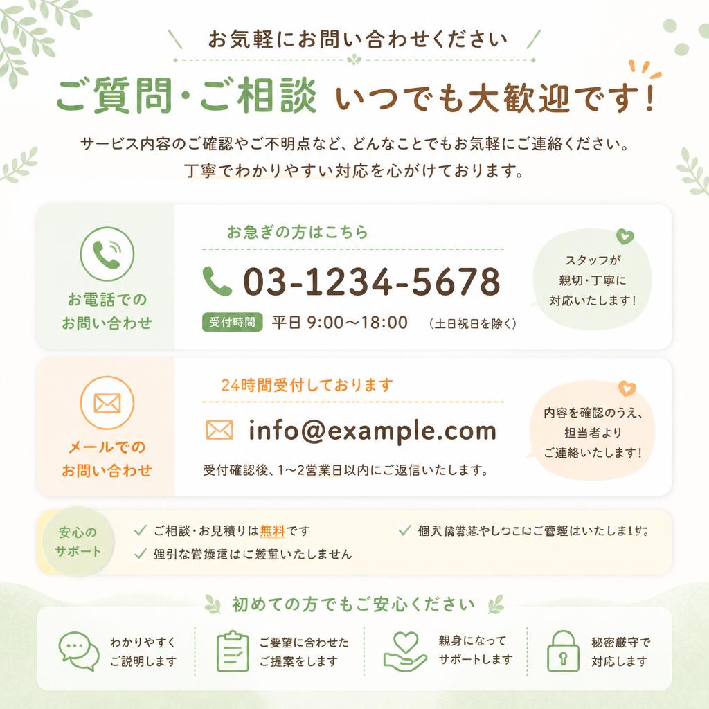 7. お問い合わせのご案内