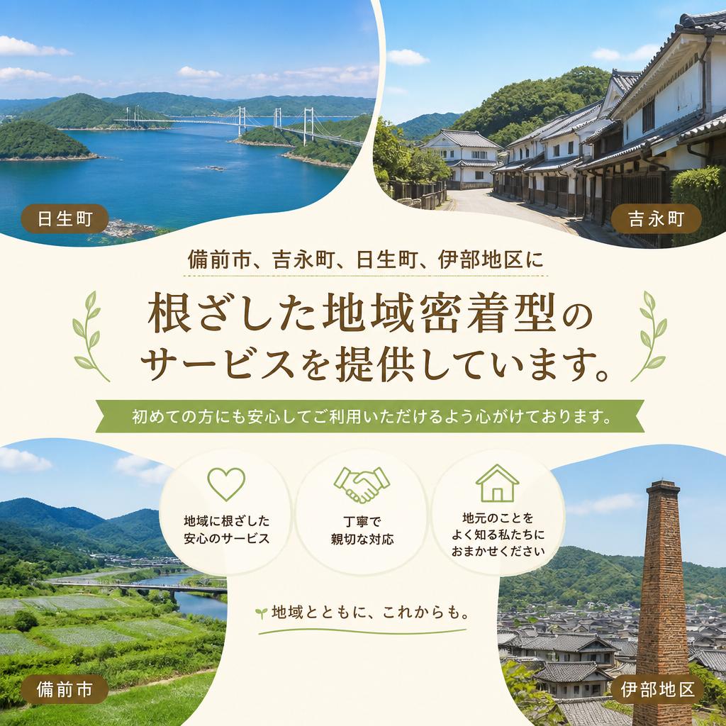 地域密着の安心サービス
