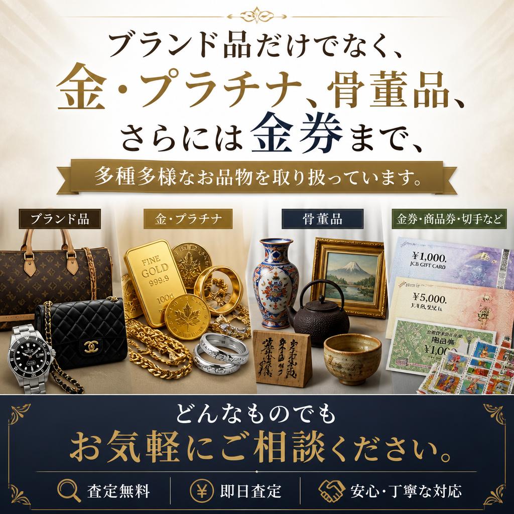 5. 買取対象品目の多彩さ