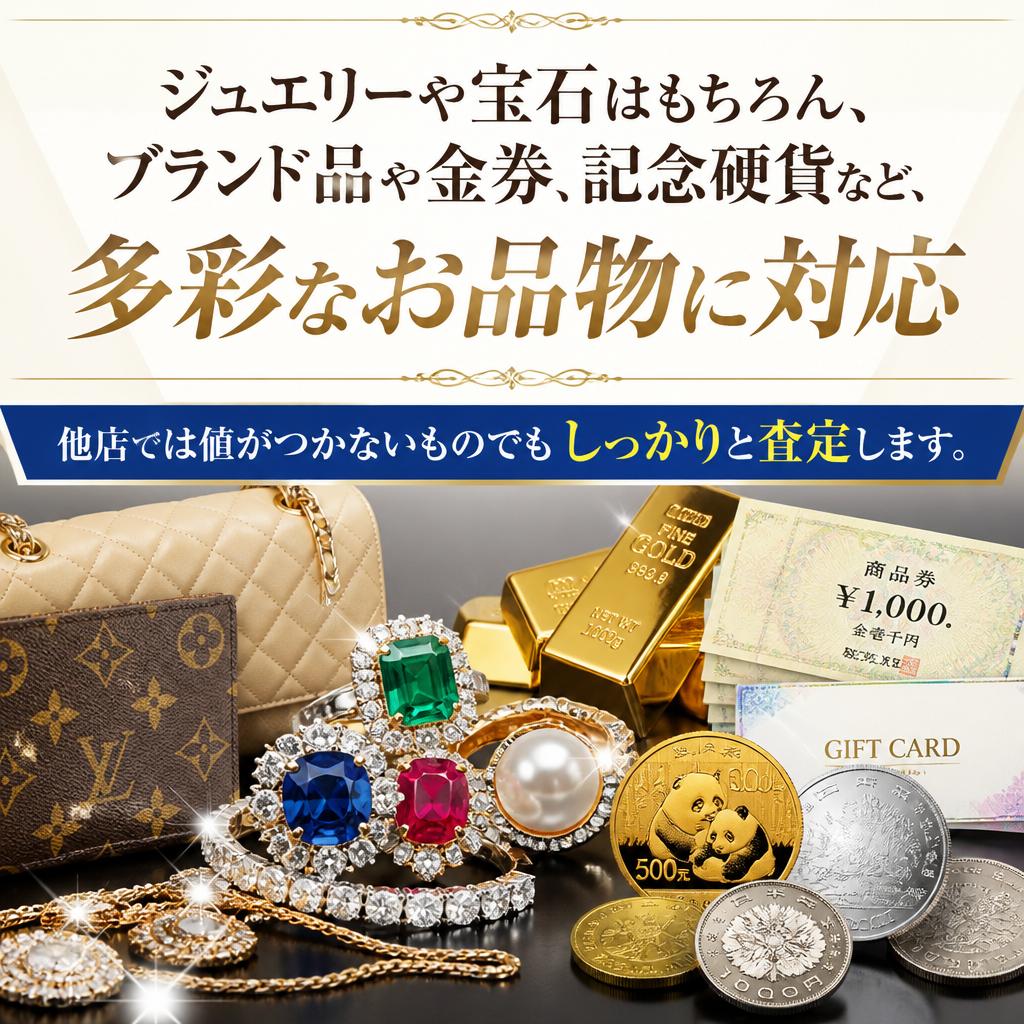多様な買取品目