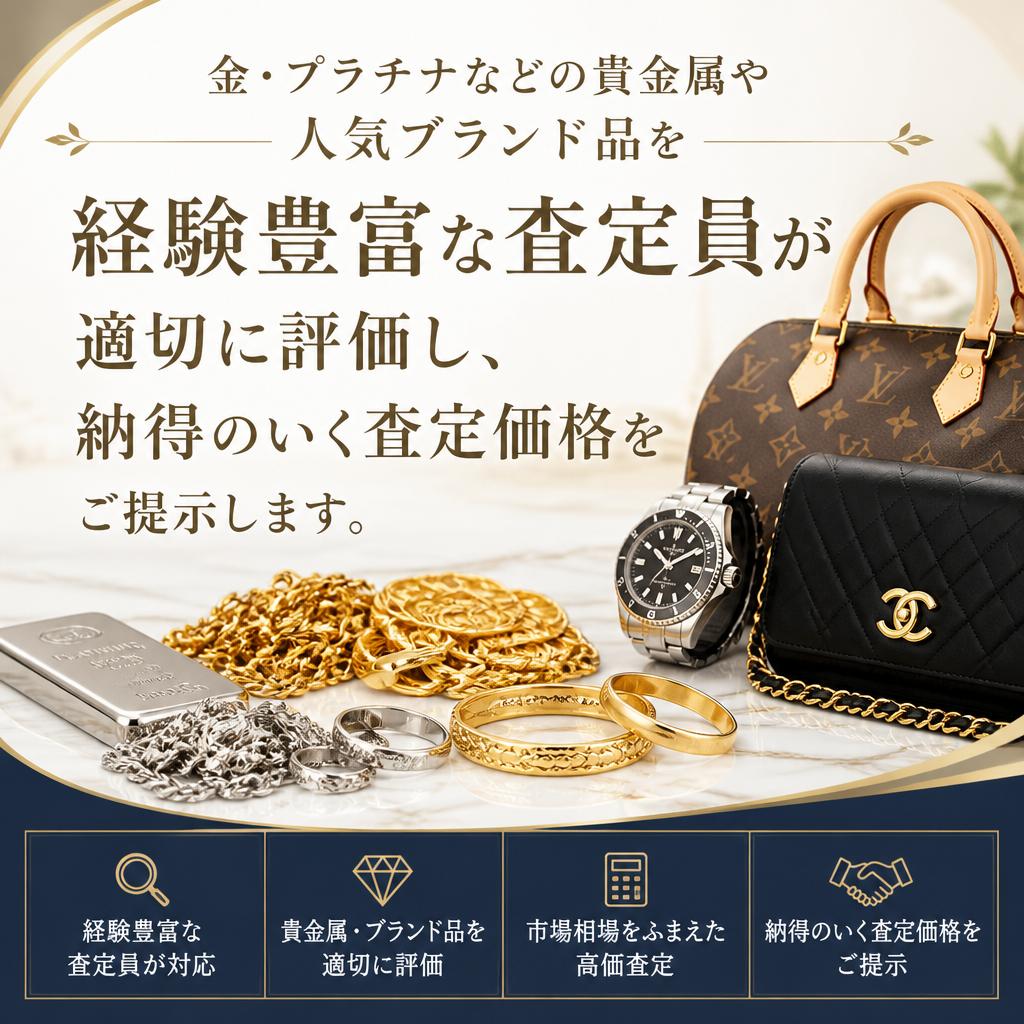 貴金属・ブランド品のお買取り
