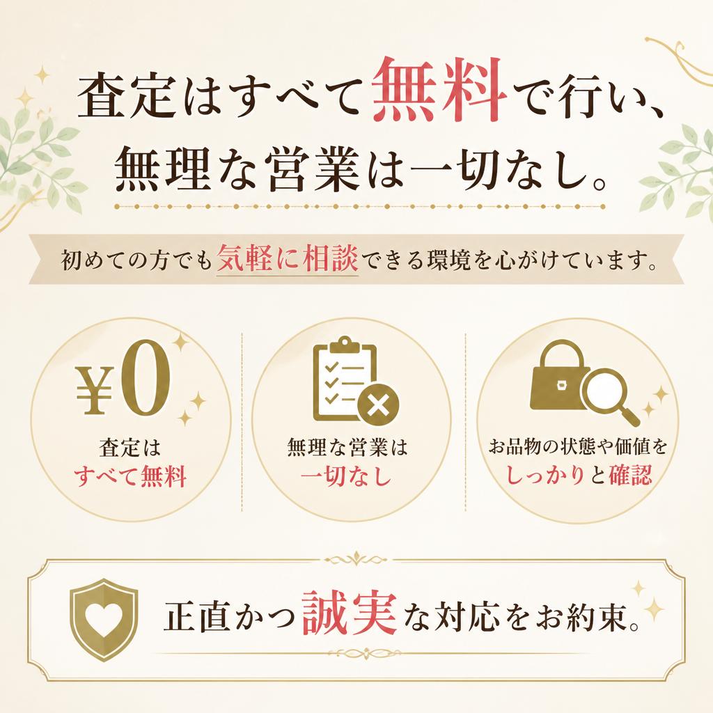 無料査定と安心のサービス
