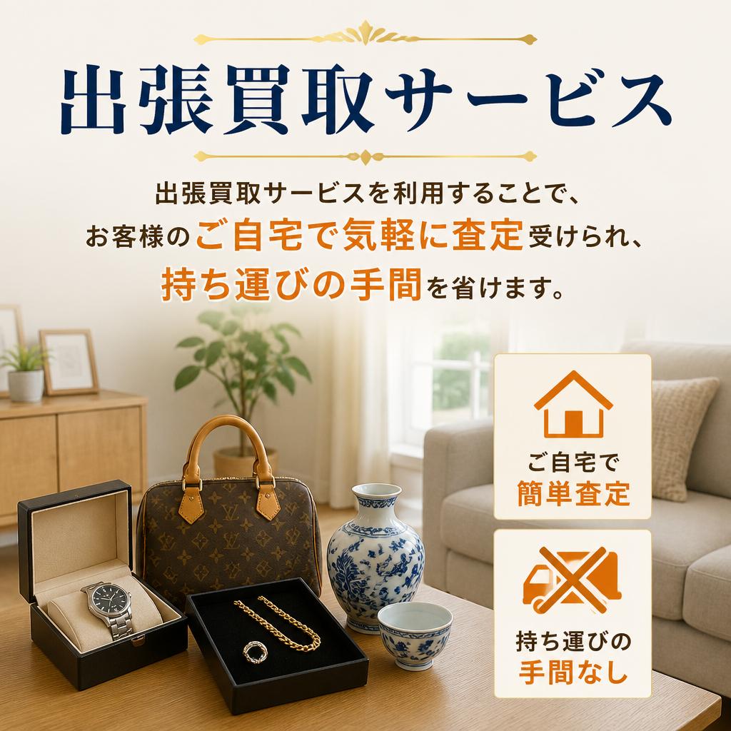 出張買取サービスで手間を軽減