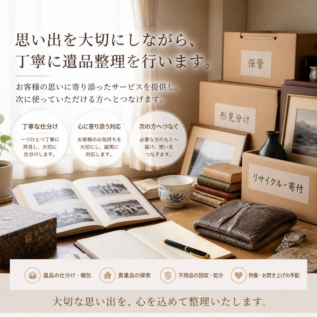 遺品整理の専門サービス