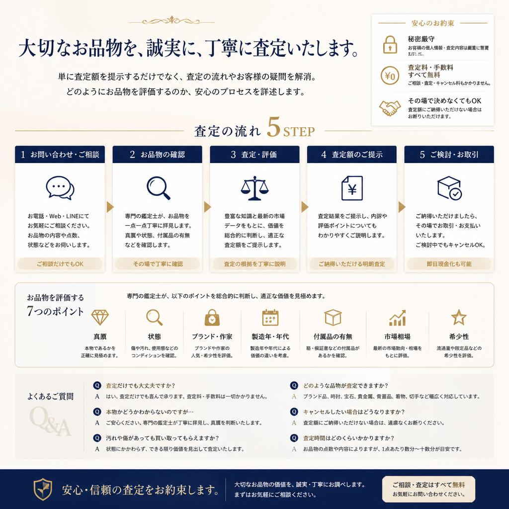 安心の査定プロセス