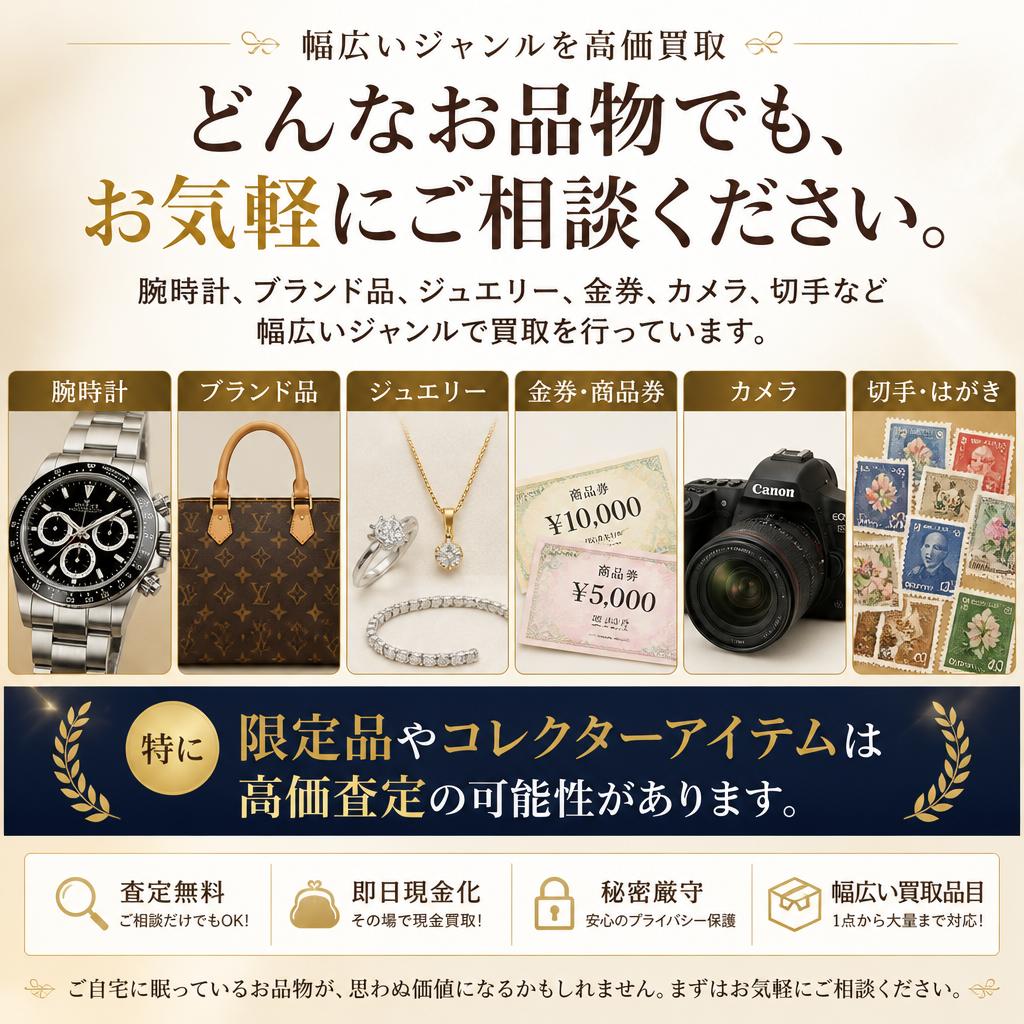 多種多様な買取品目