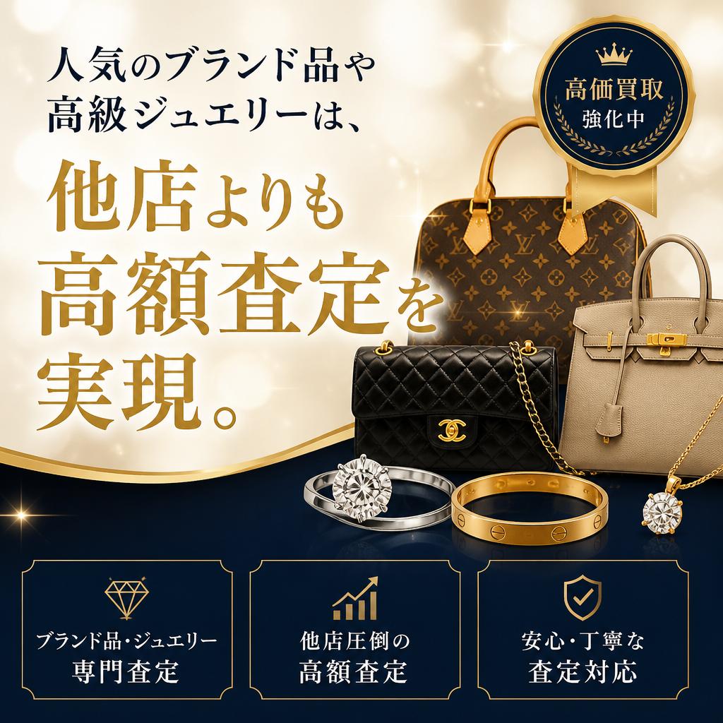 2. ブランド品の高額査定