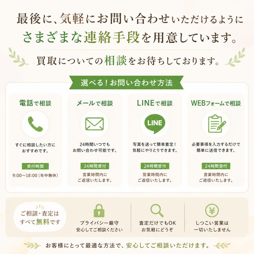 7. お問い合わせはお気軽に