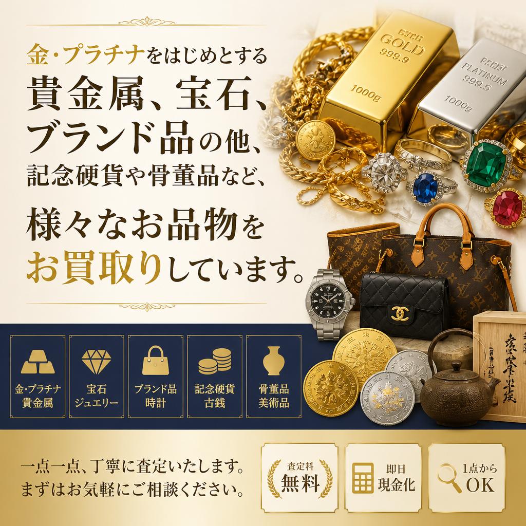 4. 幅広い買取品目
