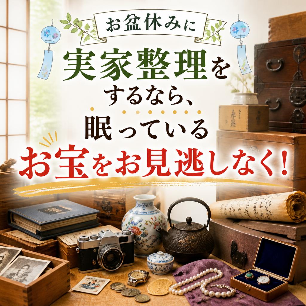 お盆休みに実家整理をするなら、眠っているお宝をお見逃しなく！