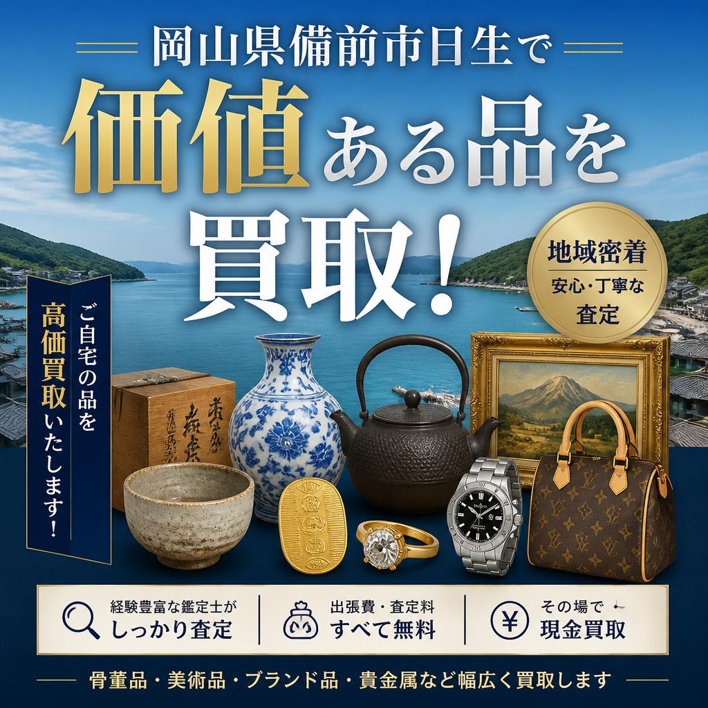岡山県備前市日生で価値ある品を買取！