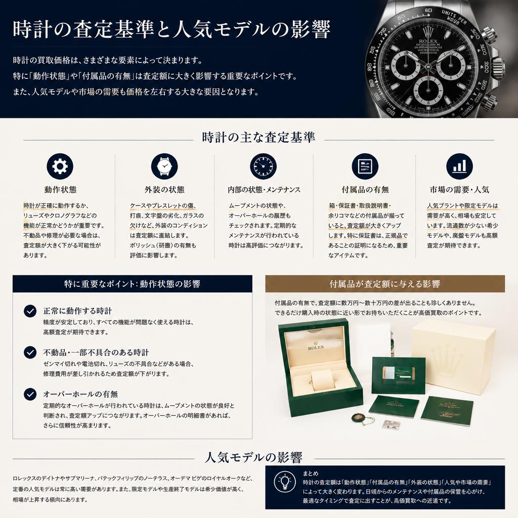 時計の査定ポイント
